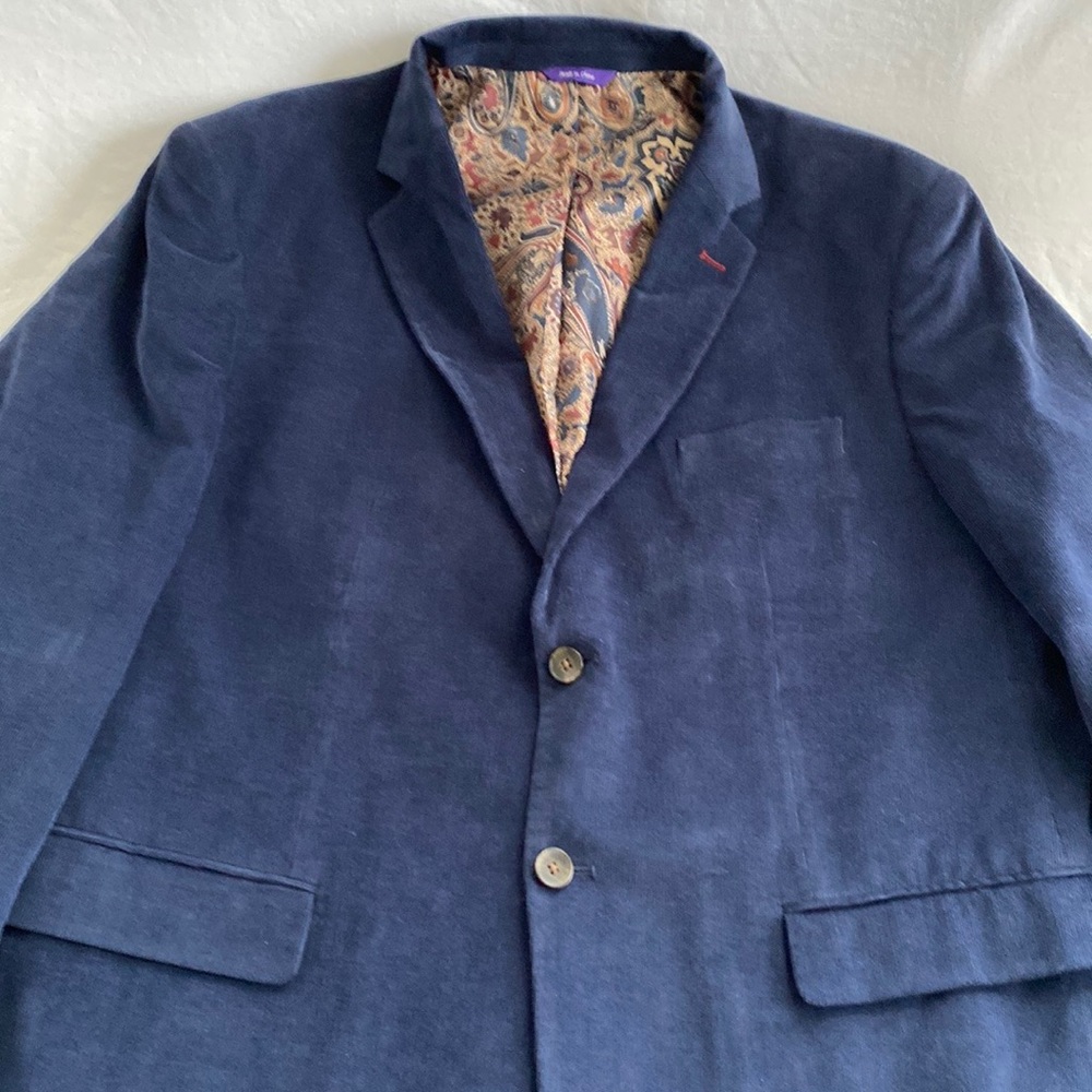 Corduroy Blazer, navy blue, xxl